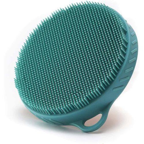 Brosse Pour Le Brossage Humide Ou Sec - Brosse De Douche En Silicone Doux Bain De Lavage Corporel Laveur De Massage Exfoliant De La Peau, Brossage De Peau Sèche Loofah De La Taille D¿Une Paume 