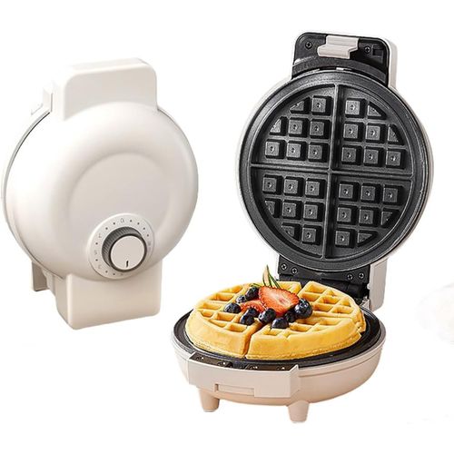 Waffle Maker Rotary Electric Waffle Maker Machine, Contrôle De La Température Automatique, Plaques De Cuisson En Revêtement Antiadhésives Remplissantes, Clean, Cuit Jusqu'à 4 Gaufres