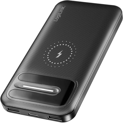 Mondodigitale-Pa0343rf-Batterie Externe De 10 000 Mah-Chargement Sans Fil Ou Par Câble-Fonction De Charge Rapide-Avec 7 Protections