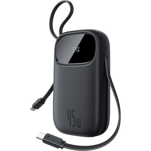 Mondodigitale-Powerbank 20000mah 45w Avec 2 Câbles Usb-C Intégrés, Power Bank Pd3,0 Qc4,0 Batteries Externes Charge Rapide, 3c Et 1 A, Chargeur Portable Pour Iphone 16/15/14 Pro Max, Ipad, Samsung, N