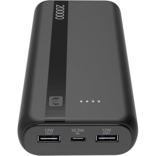 Mondodigitale-Power Bank 20000-Capacité : 20 000 Mah-Entrée : 1 X Usb-C 10,5 W-Sortie : 1 X Usb 12 W-Cellules : Batterie Li-Ion-Led Lumineuses Indiquent Une Charge Résiduelle-Noir