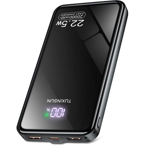 Mondodigitale-Power Bank 20000 Mah 22,5 W Banque De Puissance À Charge Rapide Pd3.0 Qc4.0 Batterie Externe De Téléphone Portable Avec Écran Lcd Sorties Et Entrées Usb C Chargeur Portable Pour Smartph
