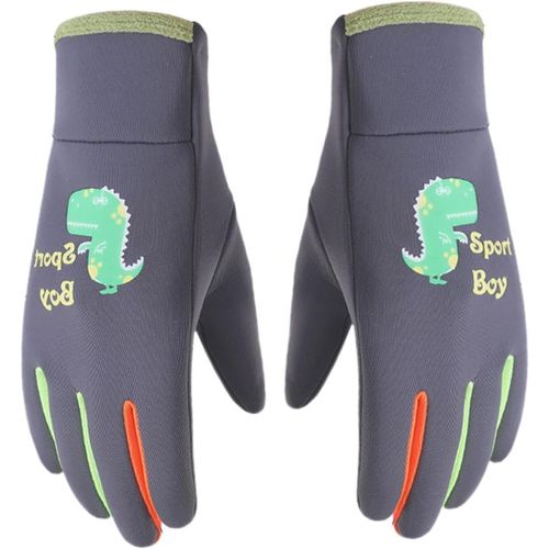 Moufles Phosphorescentes Pour Enfants | Moufles De Cyclisme Imperméables Et Phosphorescentes Pour L'hiver - Moufles Dinosaures Pour Temps Froid, Idéales Pour L'aire De Jeux Et Le Jardin
