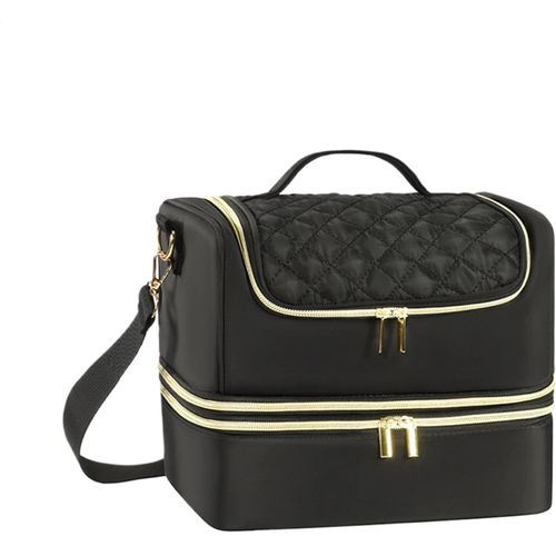 Étui de rangement pour vernis à ongles, sac de rangement pour vernis à ongles, sac de rangement pour accessoires pour ongles, support de vernis à ongles portable, organisateur de cosmétiques pour lampe à ongles, noir, voir la description, voir