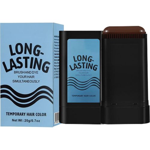 Stick Pour Cheveux, Bâton Pour Racines - Stick Colorant Pour Cheveux Gris 20 G - Correcteur De Cuir Chevelu Waterproof, Pinceau De Finition, Peigne De Teinture Portable, Accessoires De Coiffure Pour Hommes 