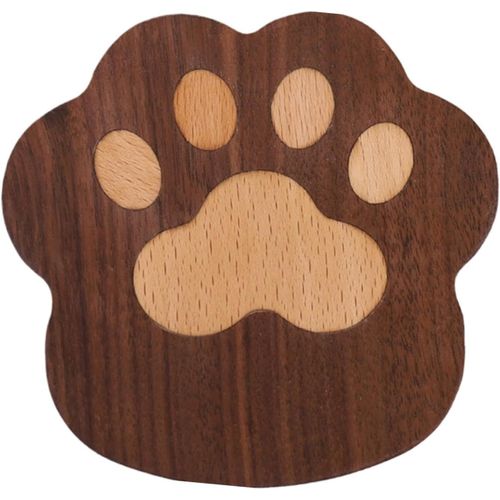 Dessous De Verre Pour Bureau, Dessous De Verre En Forme De Patte De Chat, Dessous De Verre Absorbants En Forme De Patte De Chat, Dessous De Verre En Verre Résistant À La Chaleur Pour Restaurant Et Cuisine