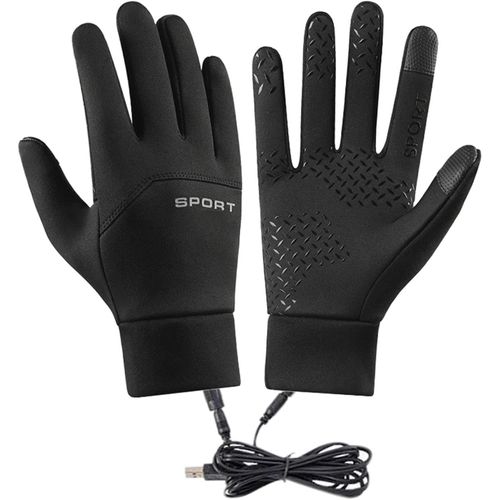 Gants D'hiver Chauffants - Gants Thermiques Coupe-Vent Pour Cyclisme Et Écran Tactile - Équipement De Plein Air Gants D'hiver Chauffants Pour Moto, Déplacements Quotidiens, Snowboard, Ski