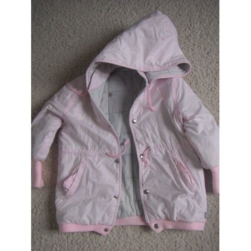 Doudoune Fille Intérieur Chaud Avec Capuche Rose Taille 2 Ans