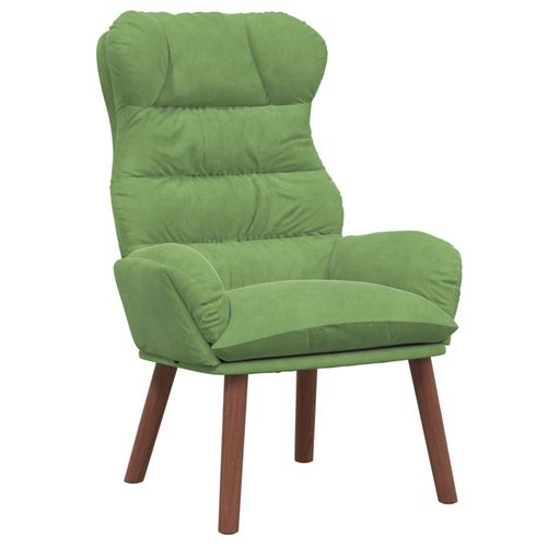 Vidaxl Fauteuil Relaxant En Velours Vert Clair