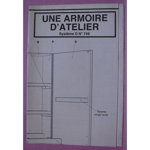 Plan De Fabrication Et Montage Une Armoire D'Atelier - Système D N° 749