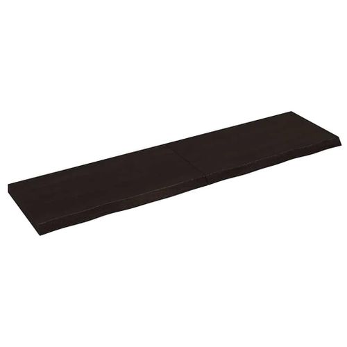 Vidaxl Étagère Murale Marron Foncé Bois Chêne Massif Traité