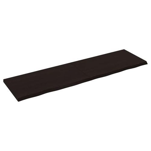 Vidaxl Étagère Murale Marron Foncé Bois Chêne Massif Traité