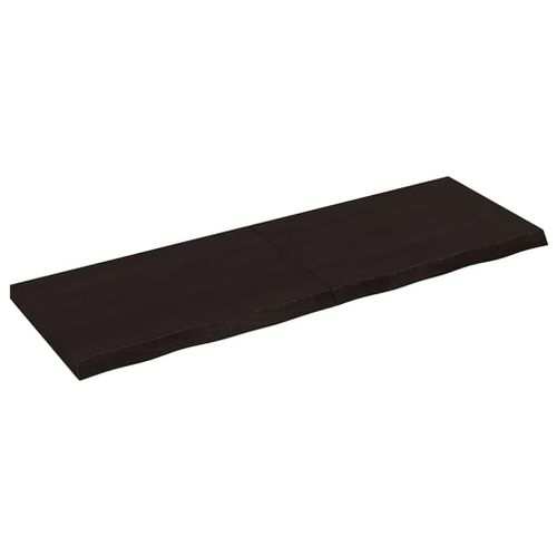 Vidaxl Étagère Murale Marron Foncé Bois Chêne Massif Traité