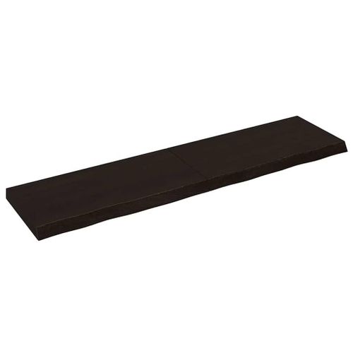 Vidaxl Étagère Murale Marron Foncé Bois Chêne Massif Traité