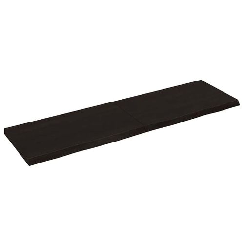 Vidaxl Étagère Murale Marron Foncé Bois Chêne Massif Traité