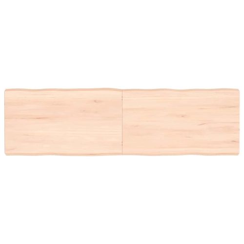 Vidaxl Dessus De Table Bois Massif Non Traité Bordure Assortie