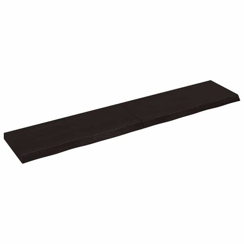 Vidaxl Étagère Murale Marron Foncé Bois Chêne Massif Traité