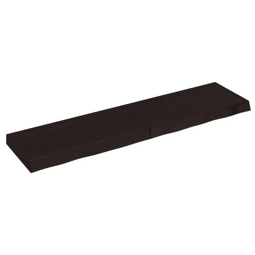 Vidaxl Étagère Murale Marron Foncé Bois Chêne Massif Traité