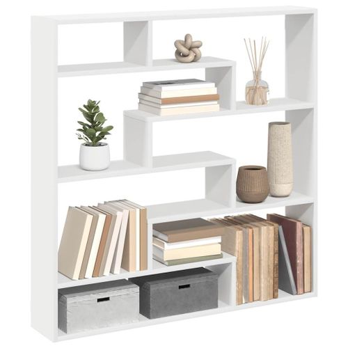 Vidaxl Étagère Cube Murale 7 Compartiments Blanc Bois D'ingénierie