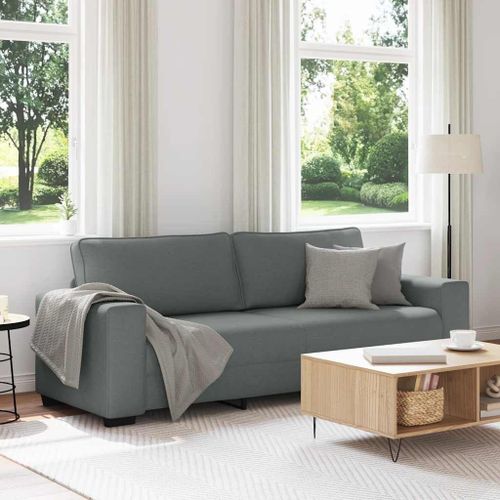 Vidaxl Canapé À 3 Places Gris Foncé 180 Cm Tissu