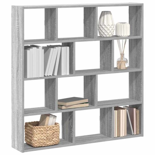 Vidaxl Étagère Cube Murale 12 Compartiments Sonoma Gris