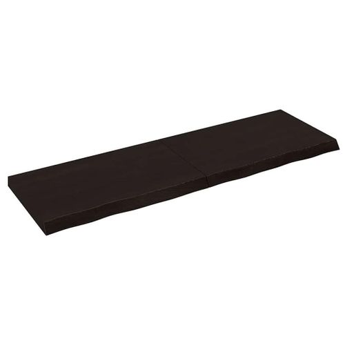 Vidaxl Étagère Murale Marron Foncé Bois Chêne Massif Traité