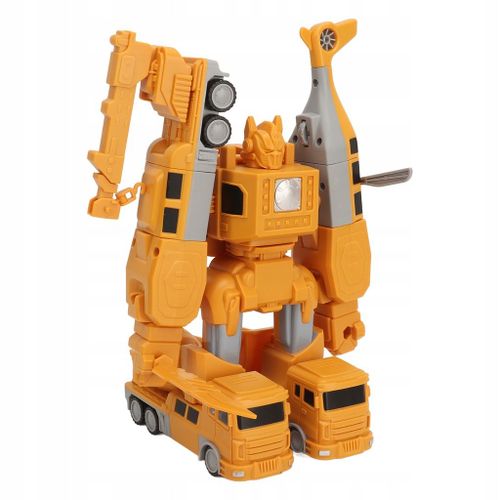 Lot de 35 véhicules de construction d'ingénierie éducatifs, blocs de transformation, robots R5
