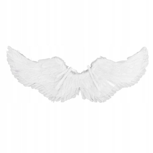Ailes Plumes Blanches Ange Diable Halloween 78x40cm