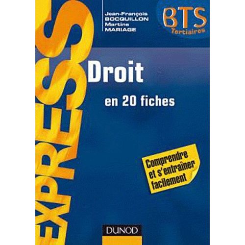 Droit En 20 Fiches Bts Tertiaires