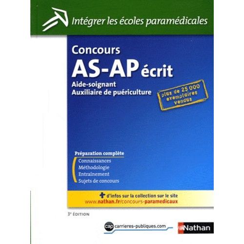 Concours D'entrée Aide-Soignant Auxiliaire De Puériculture - Epreuve Écrite