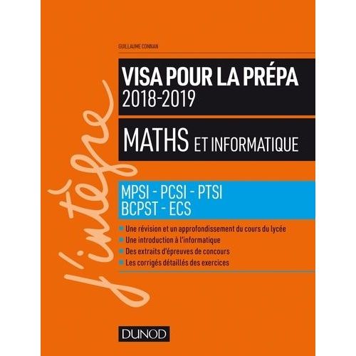 Maths Et Informatique - Mpsi - Pcsi - Ptsi - Bcpst - Ecs