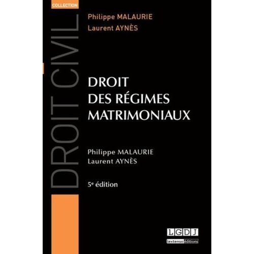 Droit Des Régimes Matrimoniaux