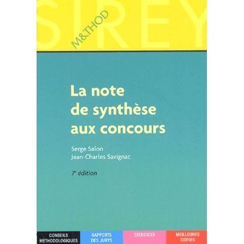 La Note De Synthèse Aux Concours