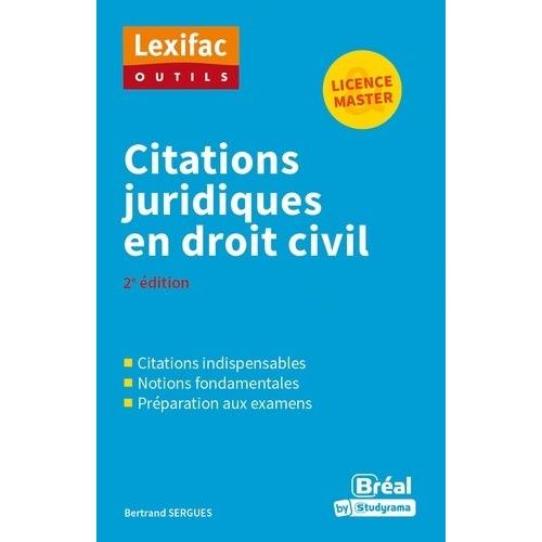 Citations Juridiques En Droit Civil