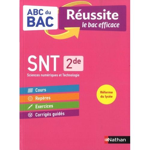 Sciences Numériques & Technologiques 2de