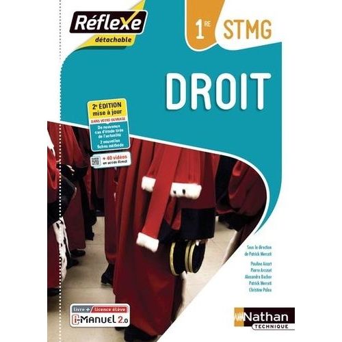 Droit 1re Stmg - Livre + Licence Élève