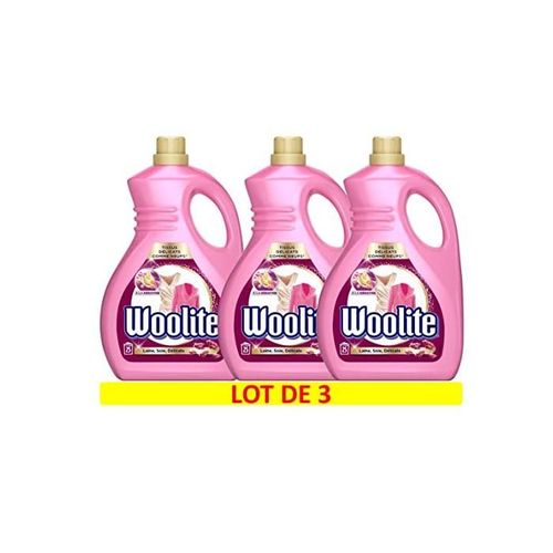 WOOLITE Lot de 3 Lessives Liquide Laine et Soie - 1,5L