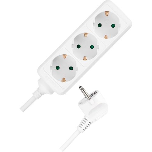 Rallonge multiprise 3x Standard 5m blanc