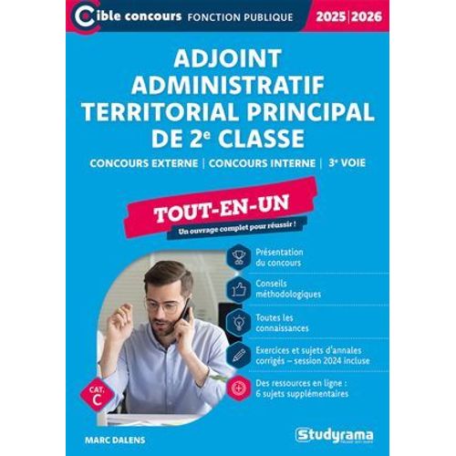 Adjoint Administratif Territorial Principal De 2e Classe - Tout-En-Un - Catégorie C - Concours 2025-2026