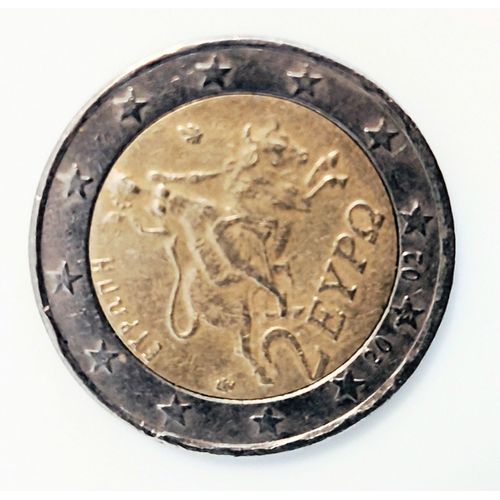 Pièces 2 Euros Grec Année 2002 Avec S