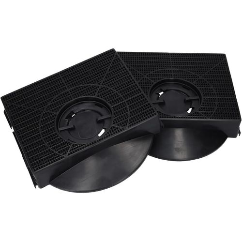 Lot de 2 filtres à charbon actif compatibles avec les hottes aspirantes F00189/S type 303 Whirlpool CHF303 484000008581 AEG 9029793602 50271650009 IKEA Nyttig FIL 558