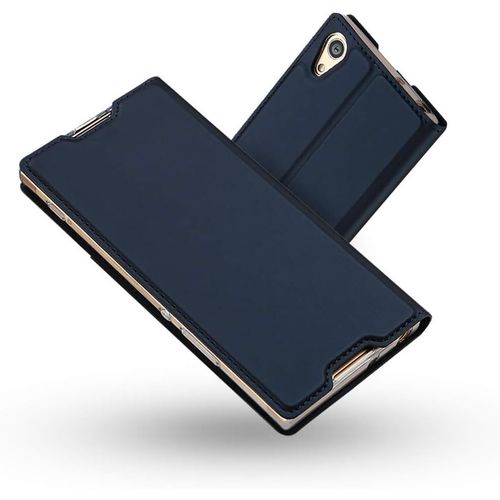 Coque Sony Xperia Xa1 Ultra,Ultra Mince En Cuir Pu Premium Housse À Rabat Portefeuille Coque Étui De Bumper Folio À Clapet Avec[Fermoir Magnétique] Pour Sony Xperia Xa1 Ultra (Ble[Coque5628]