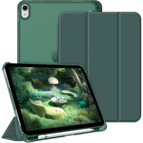 Coque Pour Ipad (A16) 11ème Génération 11 Pouces 2025, Ipad 10ème Génération 10.9 Pouces 2022 - [Rangement De Stylet] Coque Rigide Transparente Givrée, Housse Légère Fine, Vert For[Coq5193415]