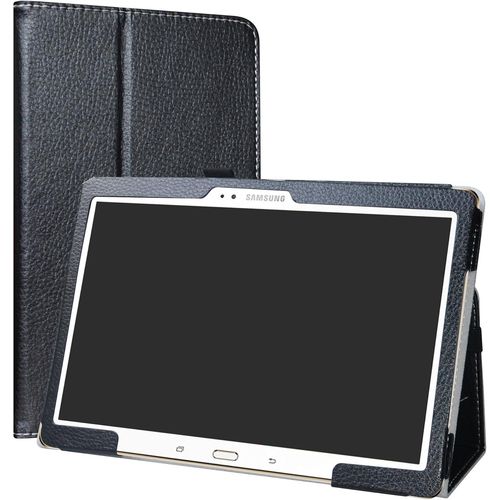 Samsung Galaxy Tab S 10.5 Coque, Slim Fit Cuir Pu Étui Housse Fin Et Pliable Pour Samsung Galaxy Tab S 10.5 Sm-T800 Sm-T801 Sm-T805 Tablette - Noir[Coq5194024]