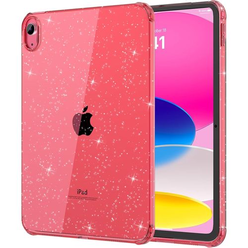 Coque Pour Ipad (A16) Case 11e Génération 11 Pouces 2025, Ipad 10e Génération 10,9 Pouces 2022 En Tpu, Housse Anti-Rayures Ultra Protecteur De Tablette Antichoc,Rouge Pastèque+Pail[Coq5190767]