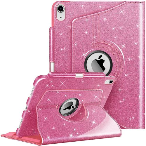 Coque Pour Ipad (A16) 11ème Génération 11 Pouces 2025, Ipad 10ème Génération 10.9 Pouces 2022 - [Rangement De Stylet] Housse Rotative À 360° Étui Veille/Réveil Auto, Rose Pailleté[Coq5190801]