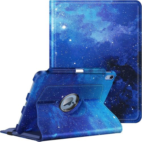 Coque Pour Ipad (A16) 11ème Génération 11 Pouces 2025, Ipad 10ème Génération 10.9 Pouces 2022 - [Rangement De Stylet] Housse Rotative À 360° Étui Veille/Réveil Auto, Ciel Étoilé[Coq5190797]
