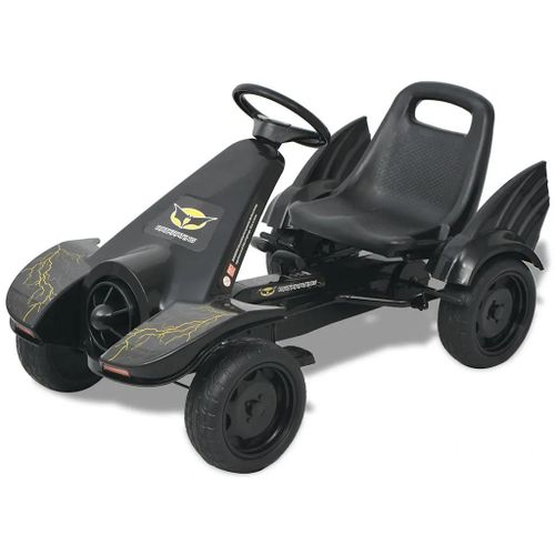 Kart À Pédale Avec Siège Ajustable Noir