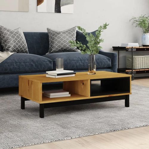 Table Basse Flam 100x50x32,5 Cm Bois De Pin Massif