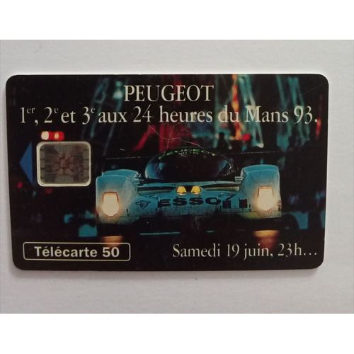 Carte Téléphonique Ancienne Le Mans 1992-1993